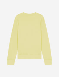 Sweatshirt à col rond avec écusson - Chalk Yellow