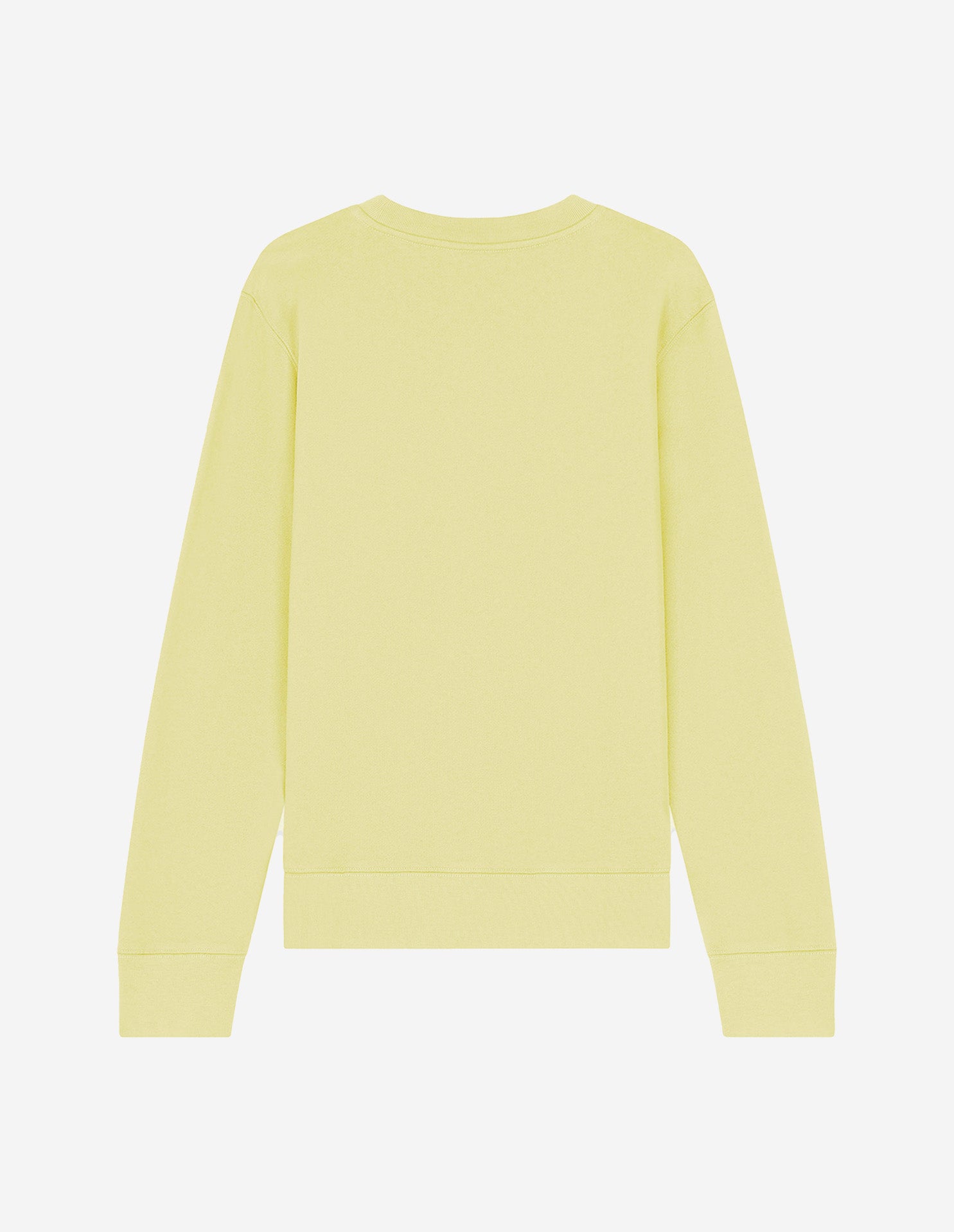 Sweatshirt à col rond avec écusson - Chalk Yellow