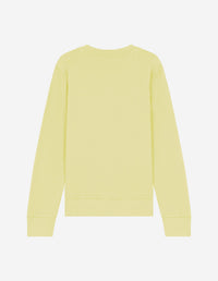 Sweatshirt à col rond avec écusson - Chalk Yellow