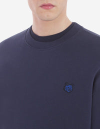 Sweatshirt à col arrondi avec écusson - Ink Blue