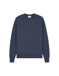 Sweatshirt à col arrondi avec écusson - Ink Blue