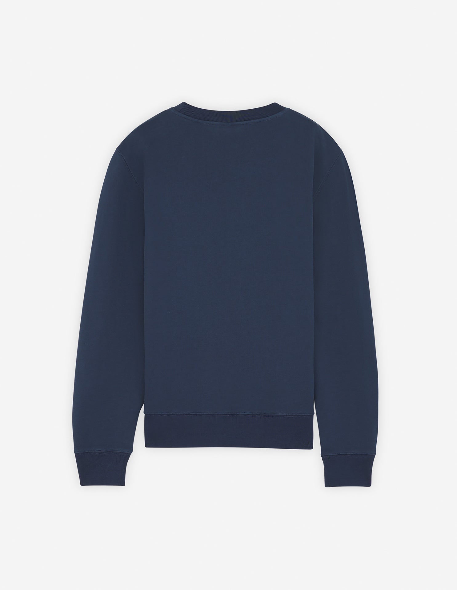 Round neck sweatshirt with crest - Eclipse Blue