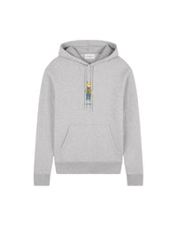 Long-sleeved hoodie - Light Grey Melange