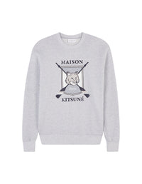 Sweatshirt à manches longues imprimé - Light Grey Melange