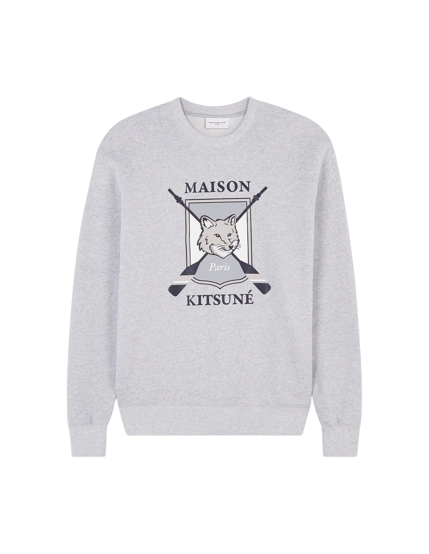 Sweatshirt à manches longues imprimé - Light Grey Melange