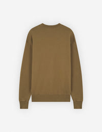 Printed long-sleeved sweatshirt - Khaki