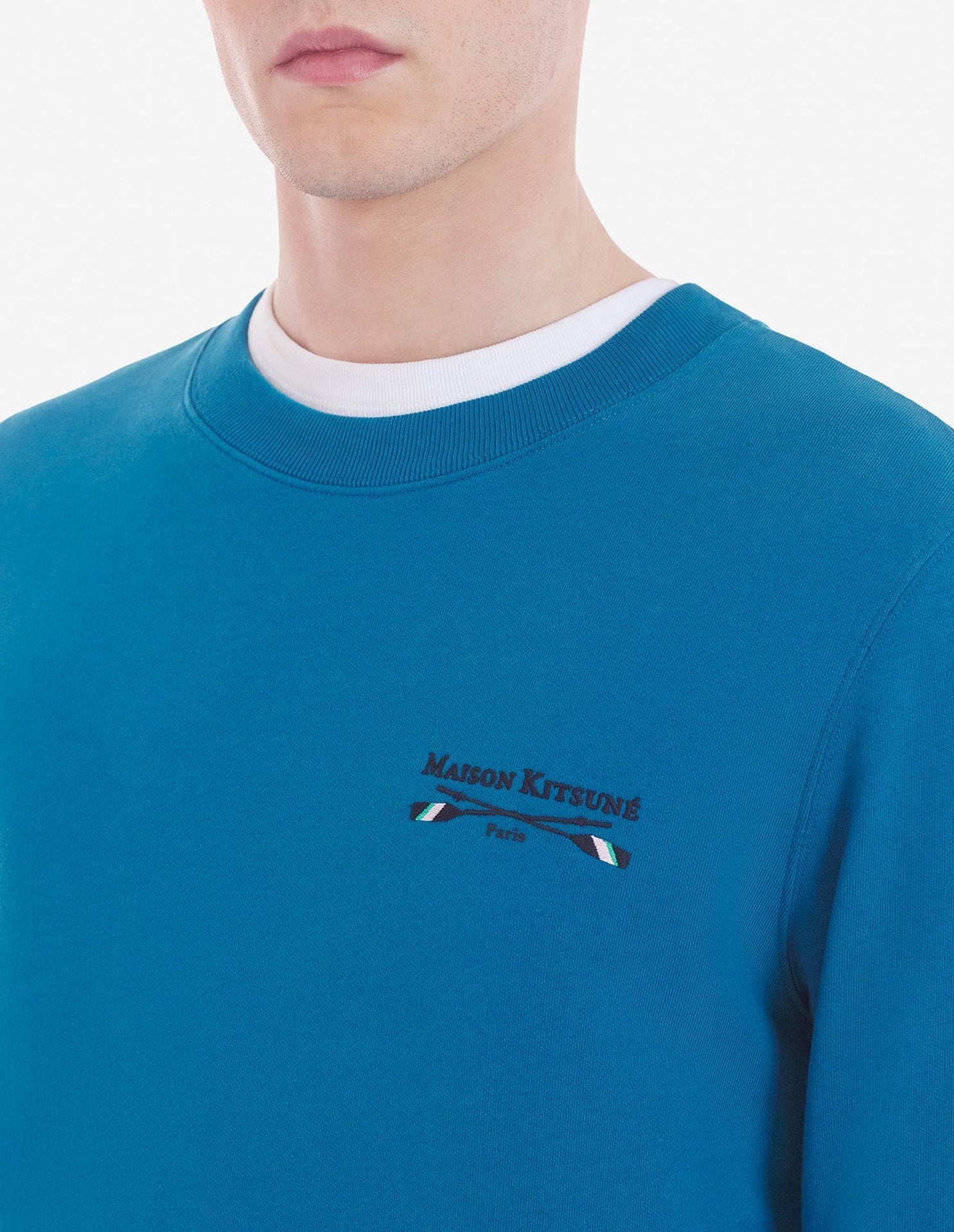 Sweatshirt à manches longues brodé - Sapphire