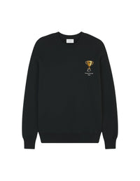 Sweatshirt Trophy à imprimé avec écusson - Black