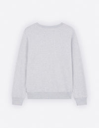 Sweatshirt à col rond avec broderie - Light Grey Melange