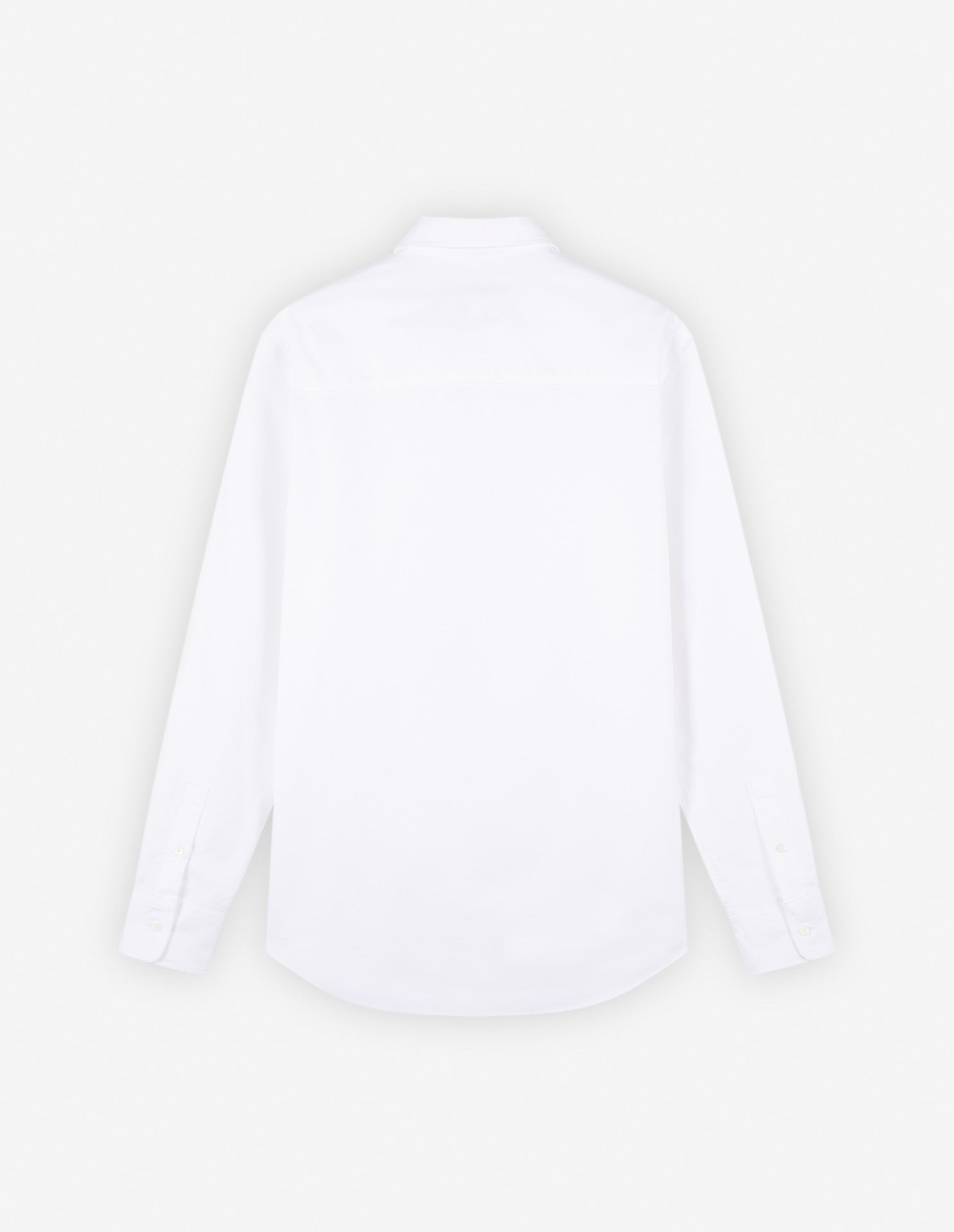 Chemise Oxford avec broderie - White