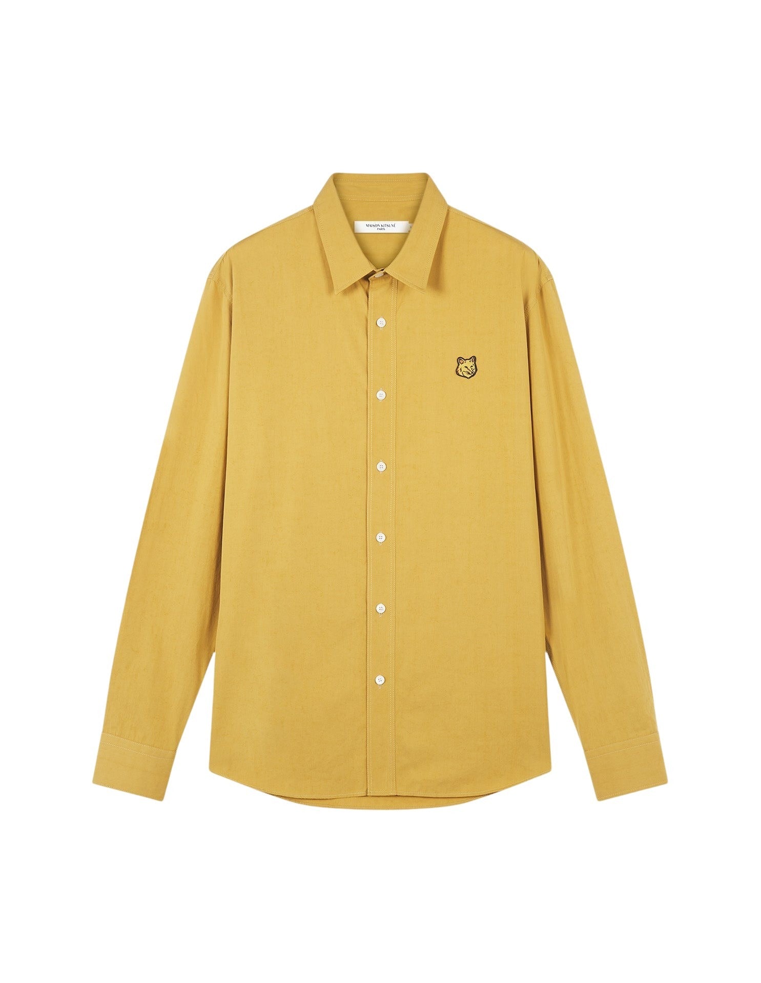 Large shirt with embroidered badge - Trench coat