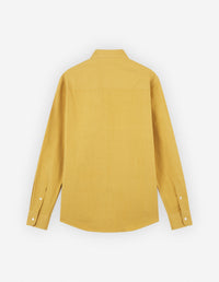 Large shirt with embroidered badge - Trench coat