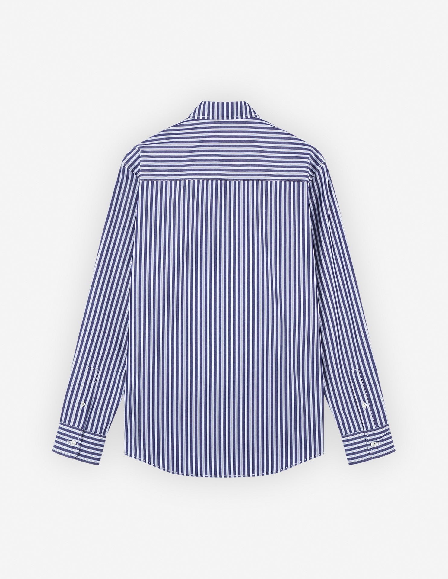 Casual striped shirt with embroidery - Navy Sky Stripes