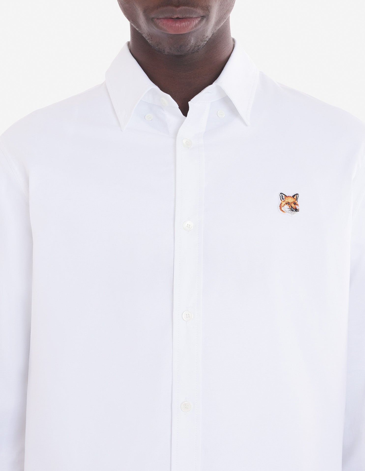Chemise avec broderie - White