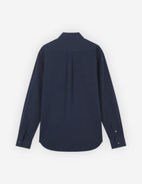 Embroidered patch shirt - Ink Blue