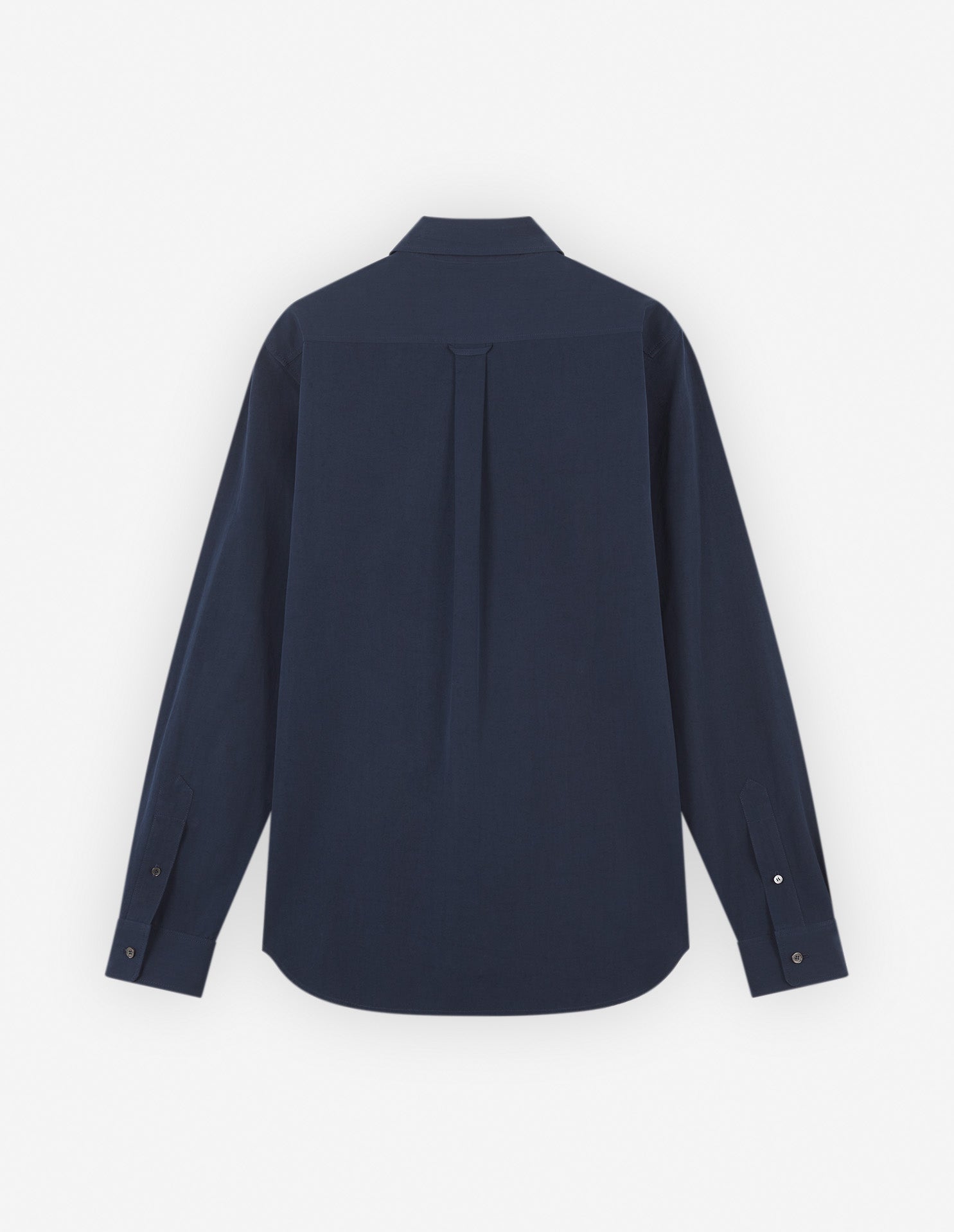 Embroidered patch shirt - Ink Blue