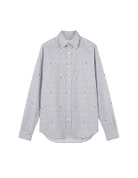 Shield print shirt - Cloud Navy Foulard