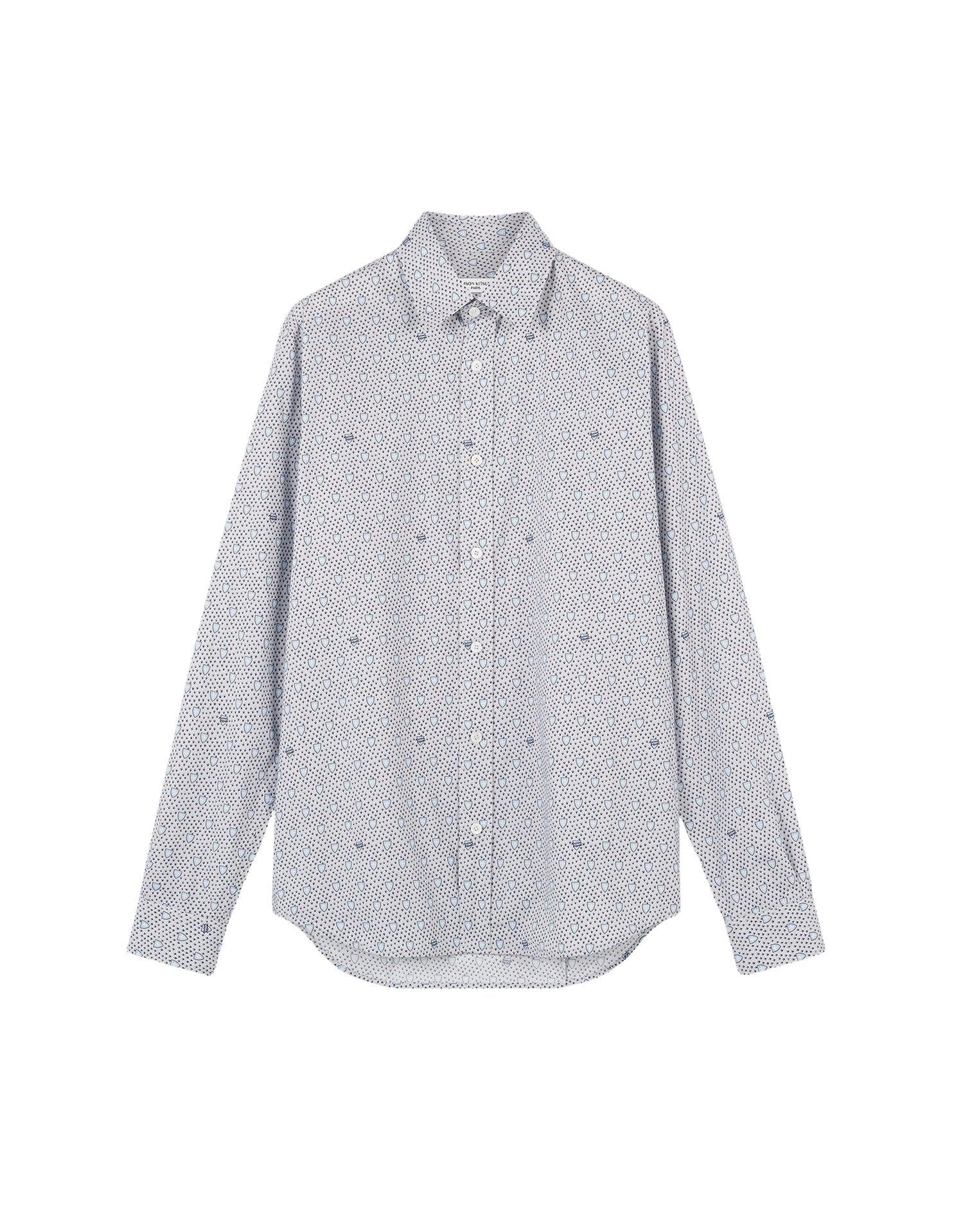 Shield print shirt - Cloud Navy Foulard