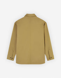 Straight-cut overshirt with pockets - Beige