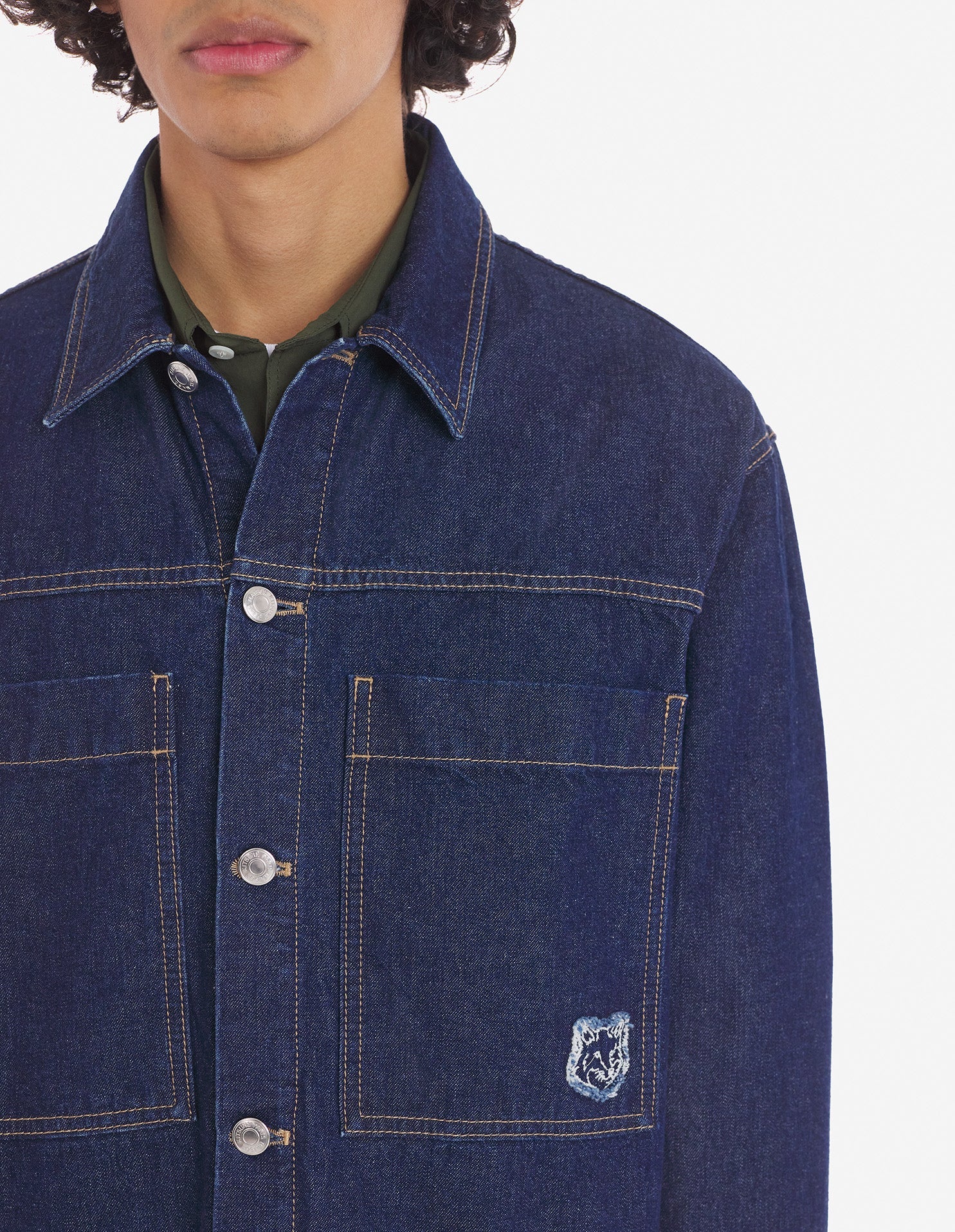 Surchemise délavée en denim - Washed Indigo