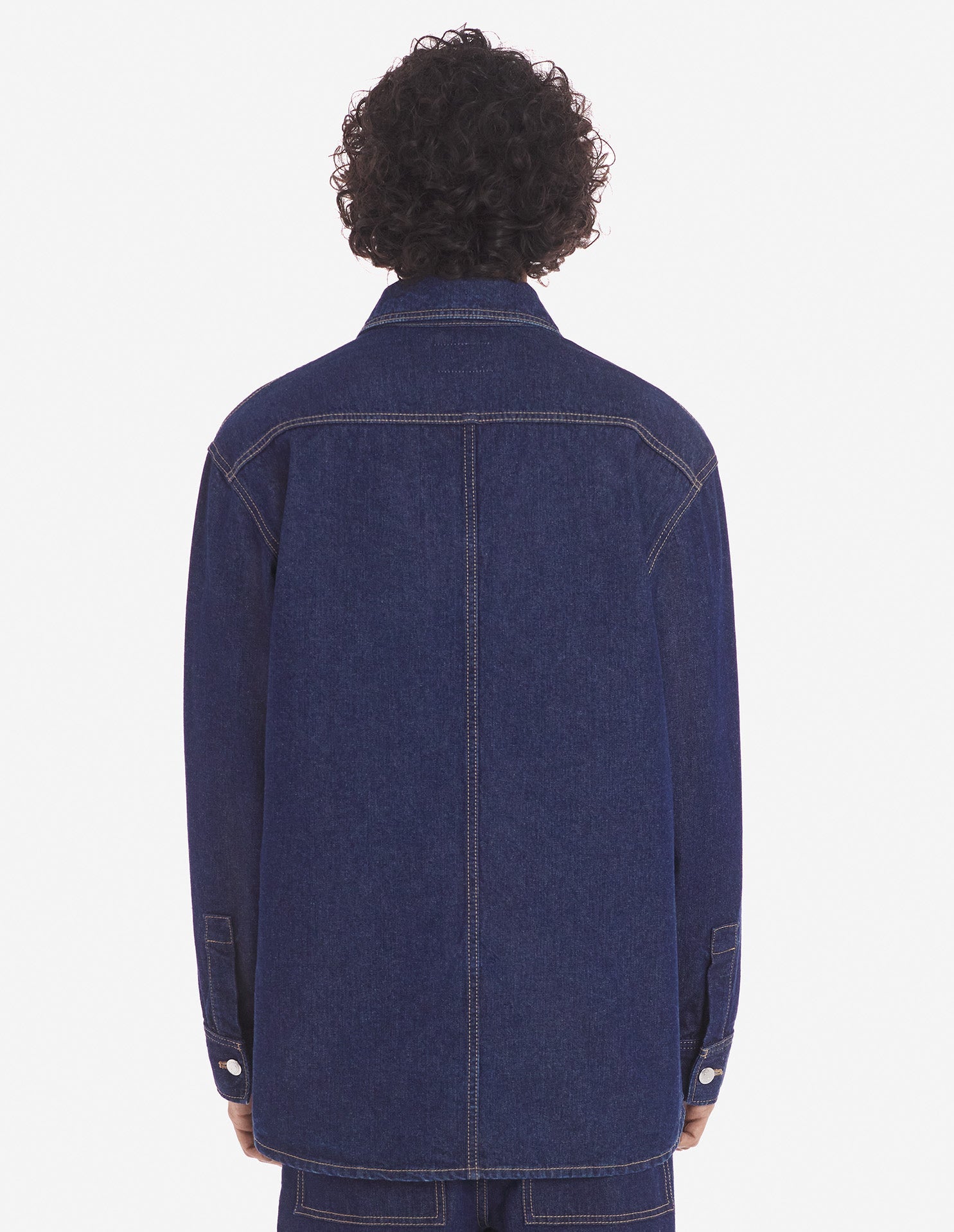 Surchemise délavée en denim - Washed Indigo