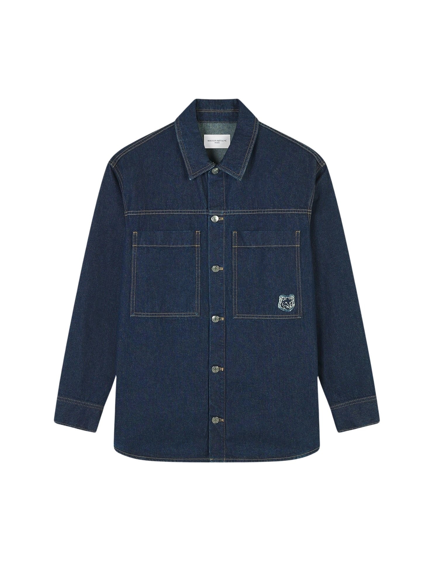 Surchemise délavée en denim - Washed Indigo