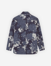 Long-sleeved printed overshirt - Navy Stone Floral