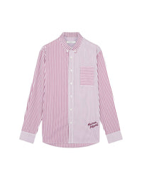 Casual shirt - White & Red Stripes