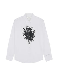 Printed casual shirt - White