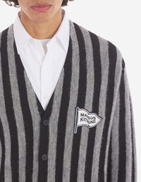 Cardigan à rayures - Black & Stone