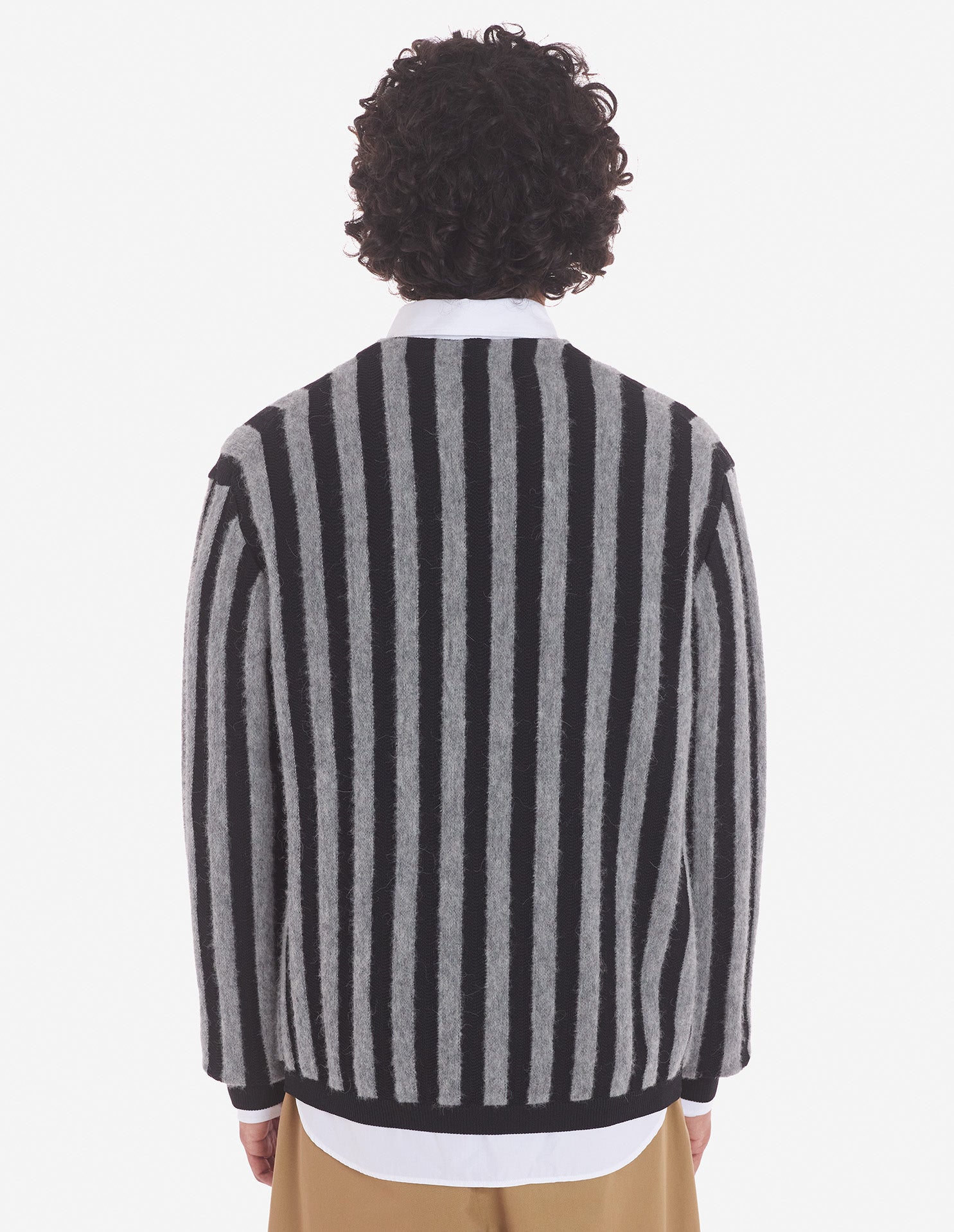 Cardigan à rayures - Black & Stone