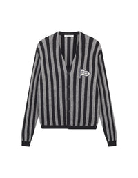 Cardigan à rayures - Black & Stone