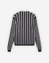 Cardigan à rayures - Black & Stone