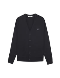 Wool pocket cardigan - Black