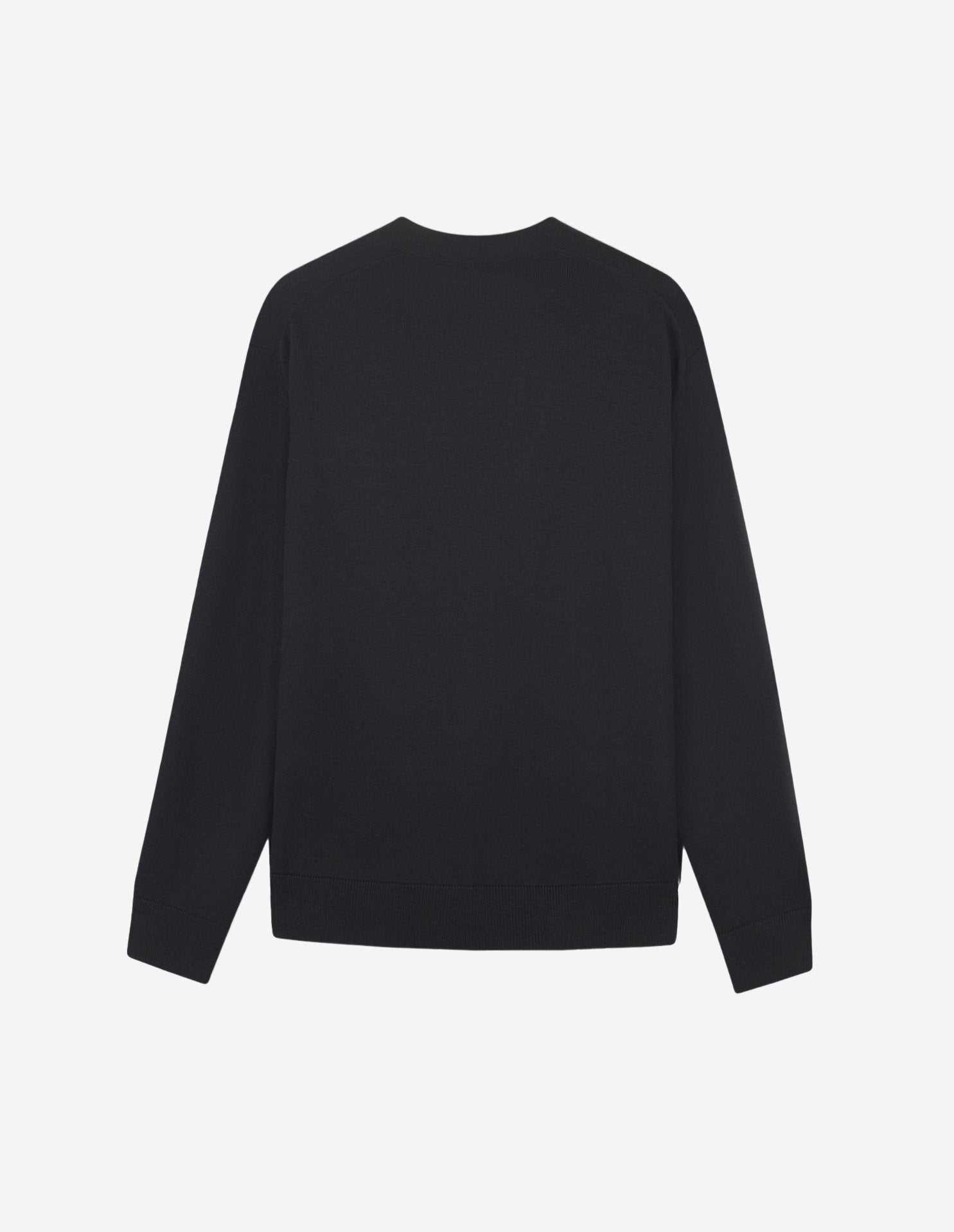 Wool pocket cardigan - Black