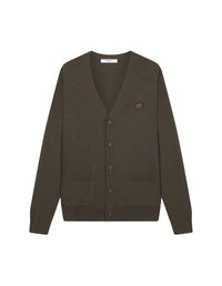 Wool pocket cardigan - Khaki