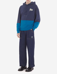 Sweat à capuche oversize - Ink Blue & Sapphire