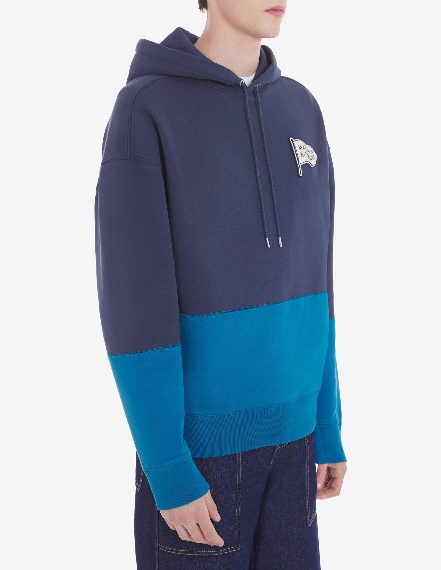 Sweat à capuche oversize - Ink Blue & Sapphire