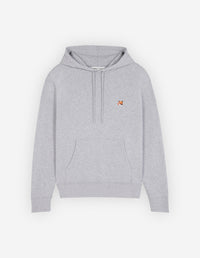 Sweat à capuche Fox avec écusson - Light Grey Melange