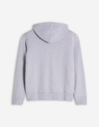 Sweat à capuche Fox avec écusson - Light Grey Melange