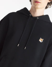 Sweat à capuche Fox avec écusson - Black