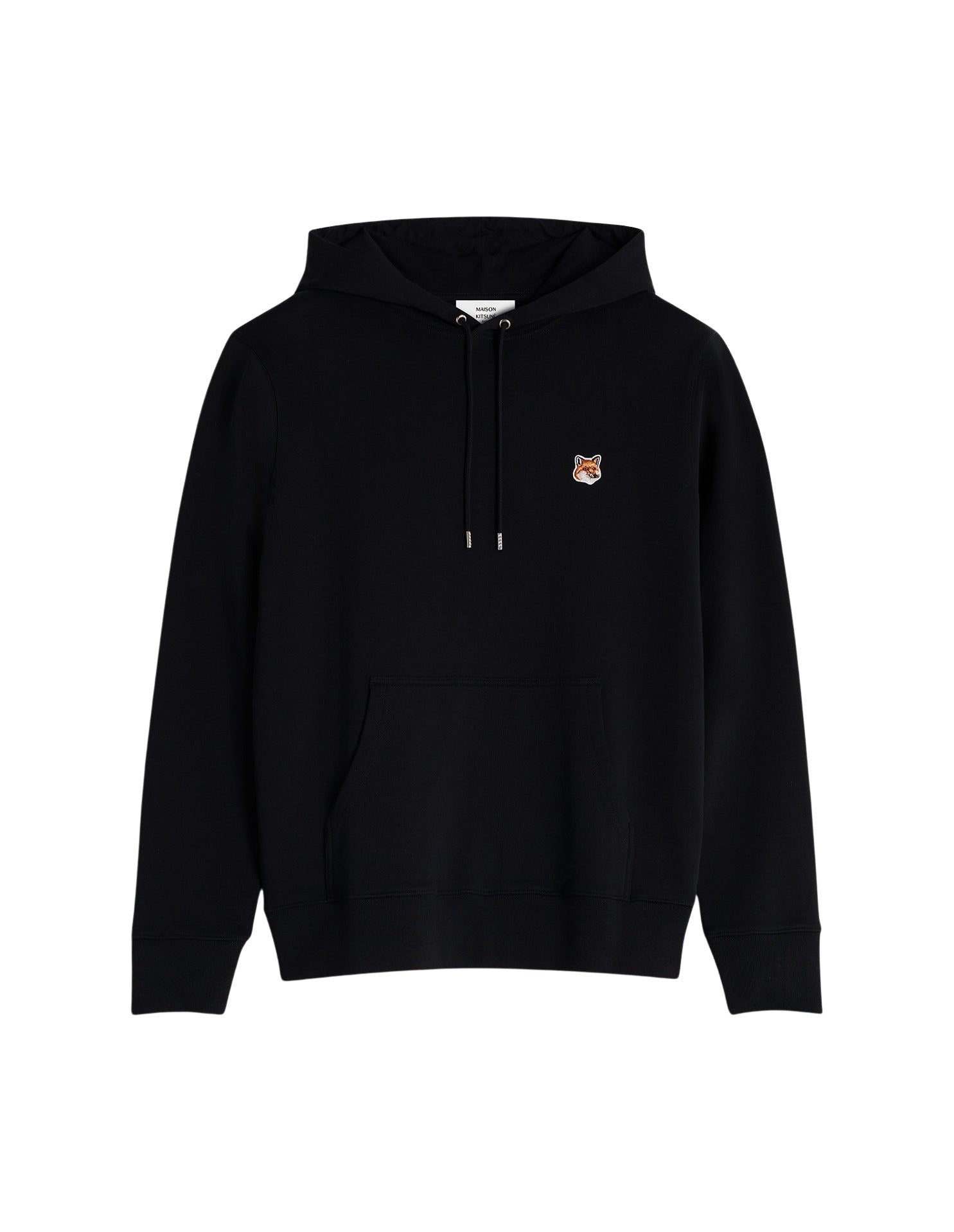 Sweat à capuche Fox avec écusson - Black