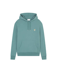 Sweat à capuche Fox avec écusson - Teal Grey