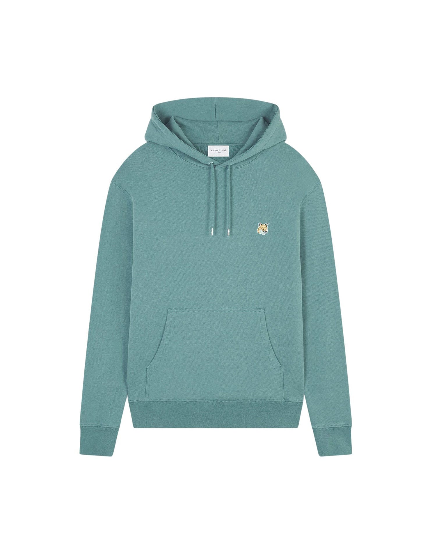 Sweat à capuche Fox avec écusson - Teal Grey