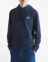 Sweat à capuche Fox avec écusson - Ink Blue