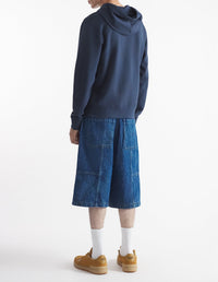 Sweat à capuche Fox avec écusson - Ink Blue