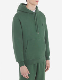Bold Fox Head hoody with crest - Bottle Green