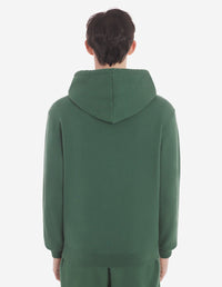 Bold Fox Head hoody with crest - Bottle Green