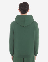 Bold Fox Head hoody with crest - Bottle Green