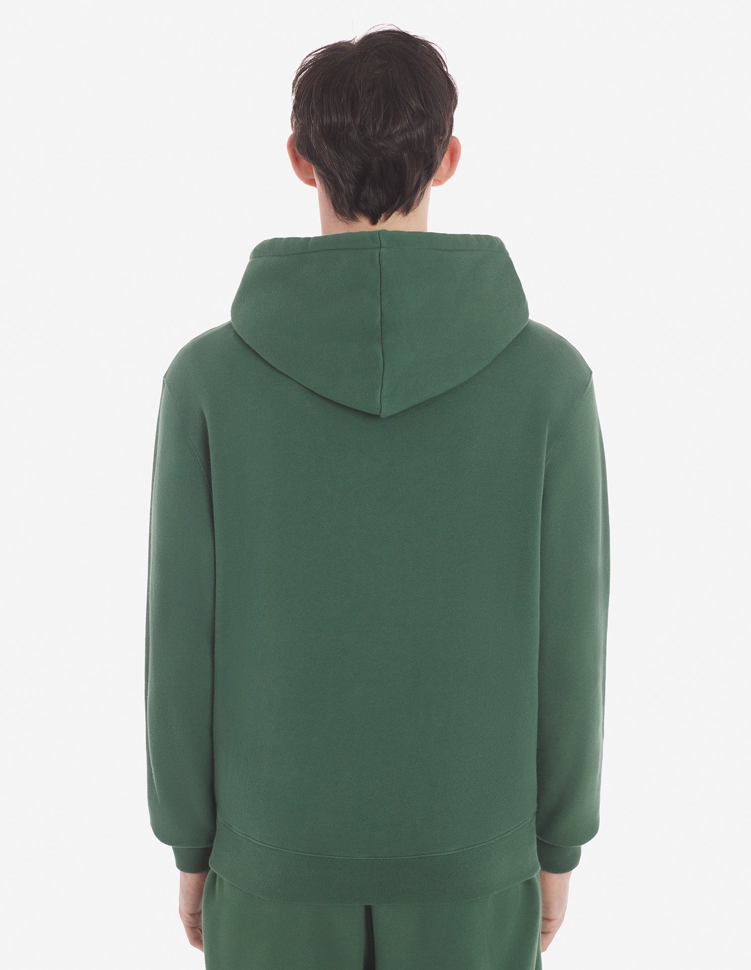 Bold Fox Head hoody with crest - Bottle Green